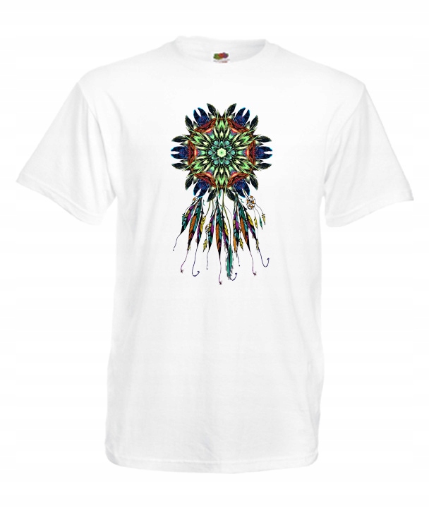 

L Koszulka Męska Skandynawska Kwiaty Mandala