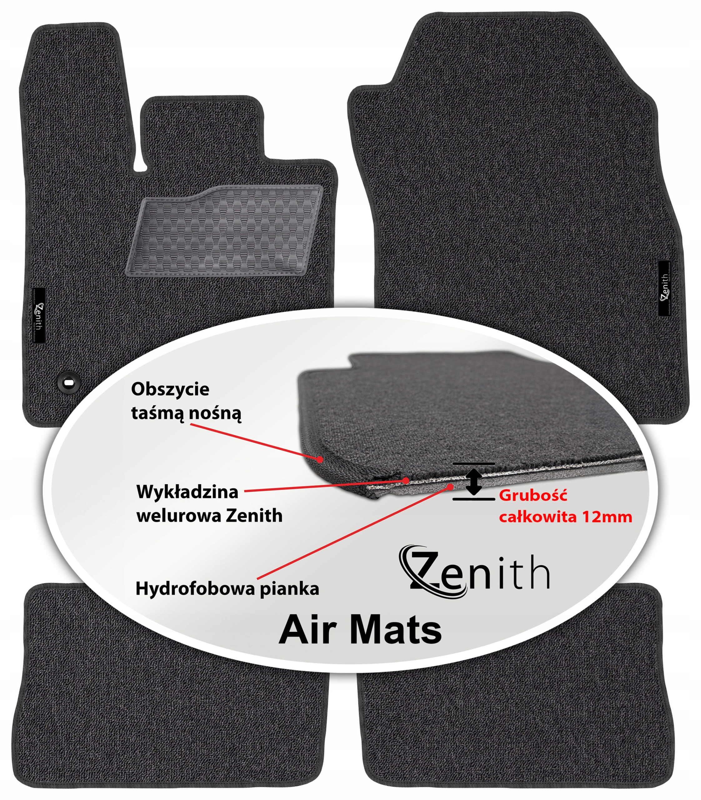 Suzuki Across 2020 Velúrové koberčeky do auta Zenith Air Mats
