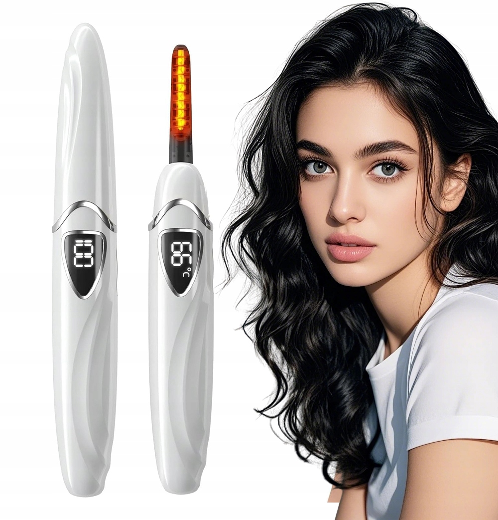 Akumulátorová Elektrická Řasenka S Vyhřívaným Digitálním Displejem