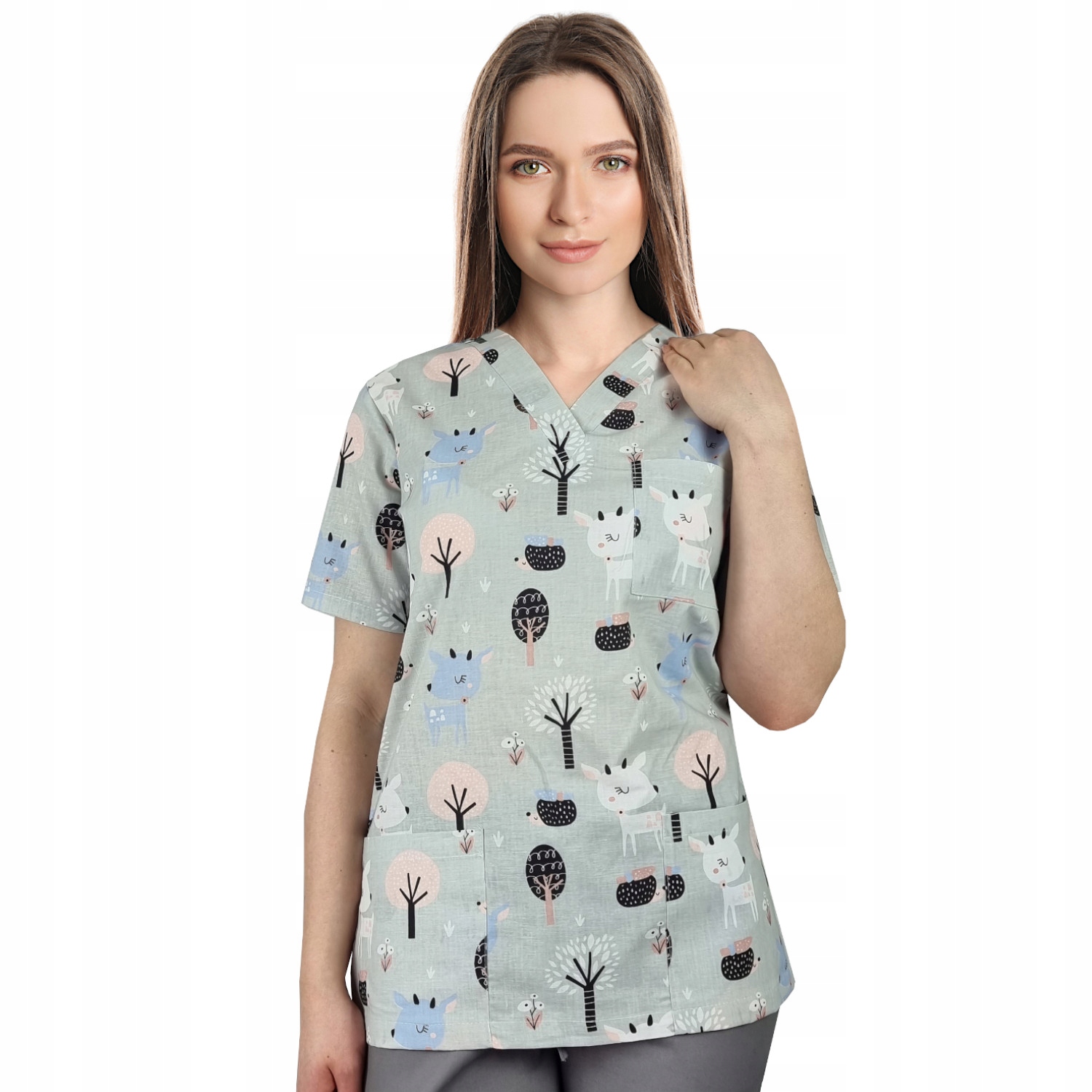 

Bluza medyczna damska fartuch kolorowy 4XL