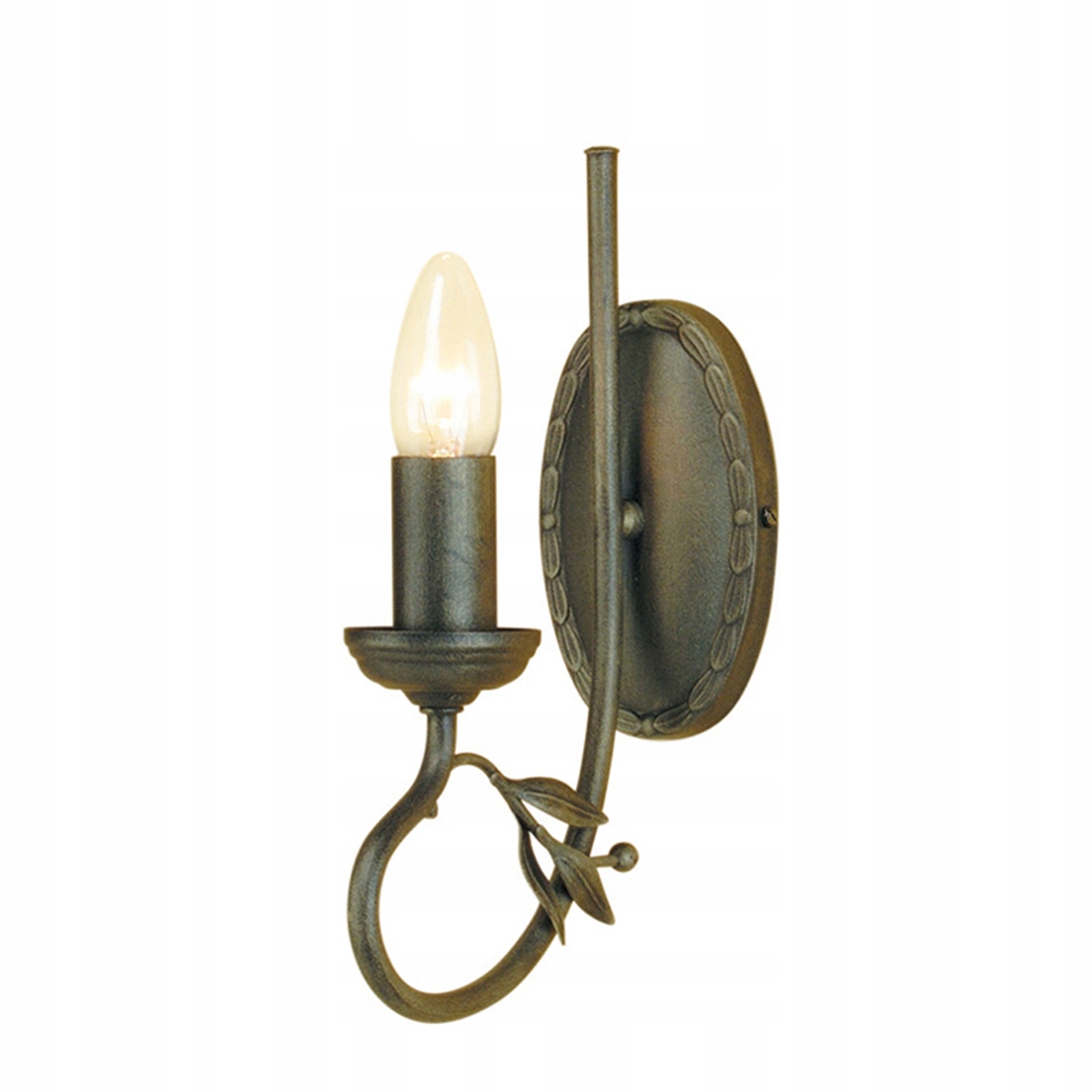 Lampa nástenná svietniková listy olivová vintage klasická Elstead