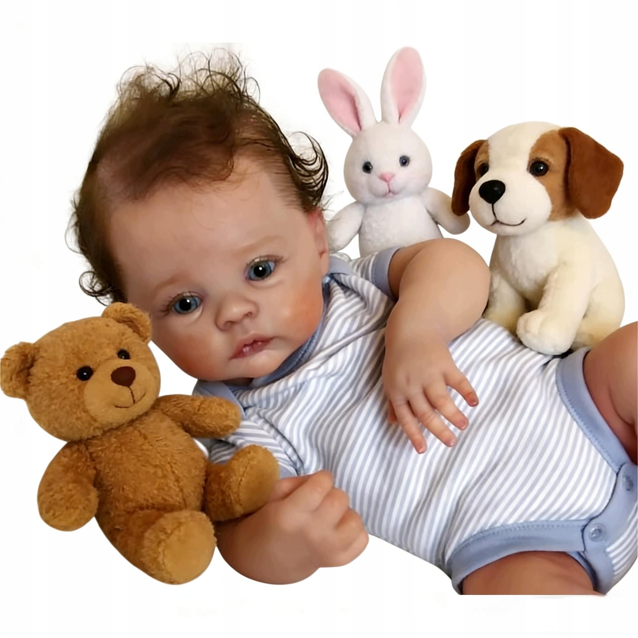 Śpiąca Lalka Reborn Jak Prawdziwe Niemowlę 49 CM