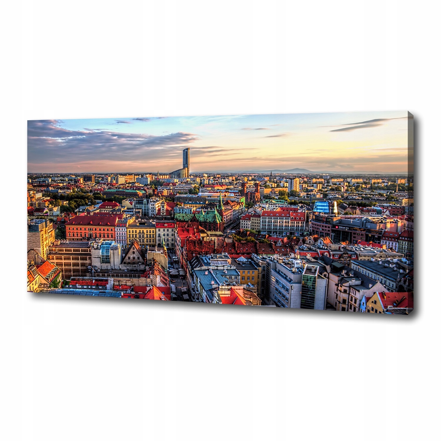 

Foto obraz na płótnie Panorama Wrocławia 125x50 cm