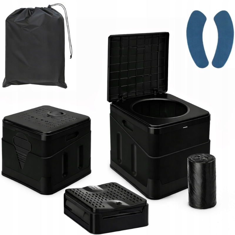 Toaleta Turystyczna Składana Wc Kempingowa Samochodowa Mocna Przenośna