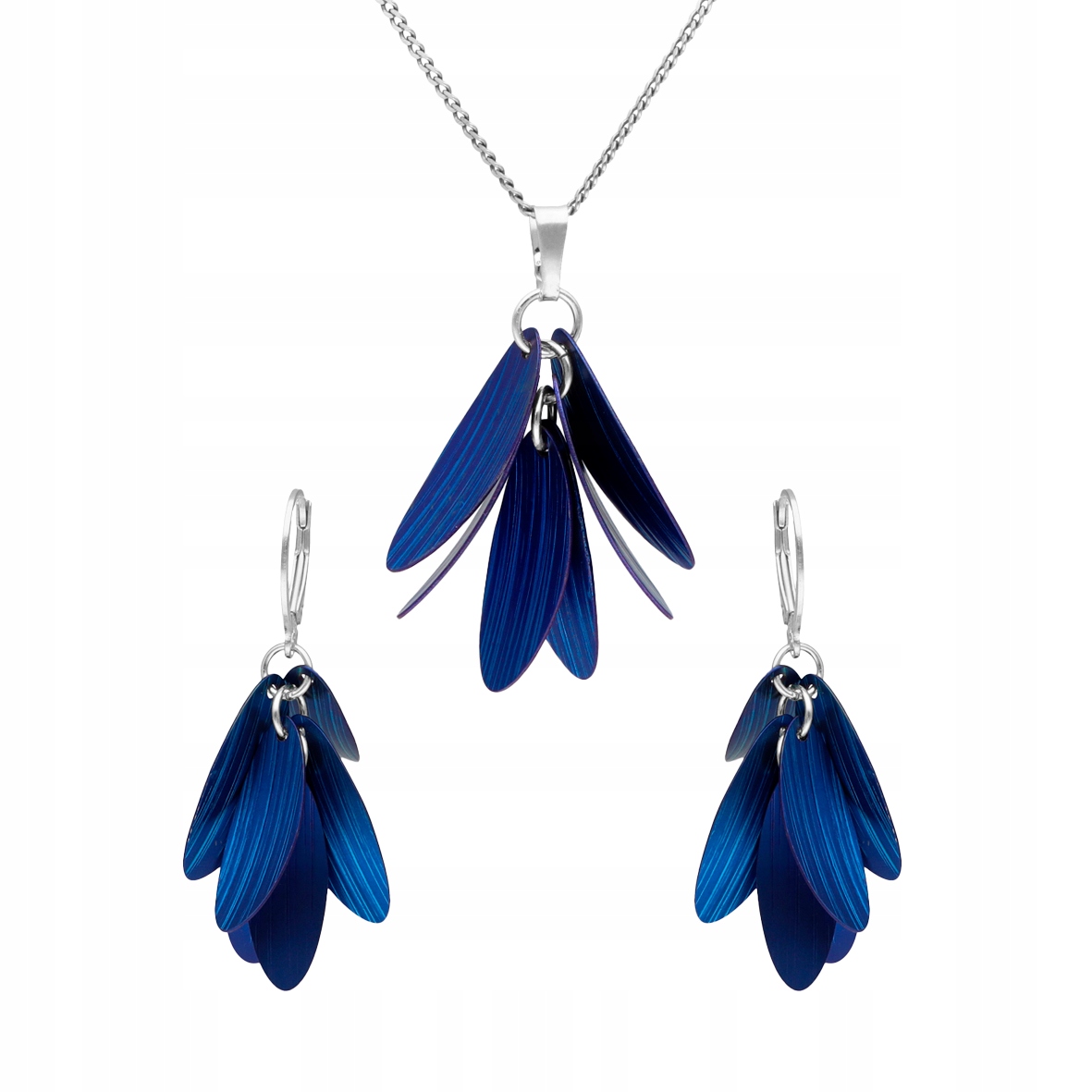 Sada okvětních lístků tmavě modrý titan stříbro