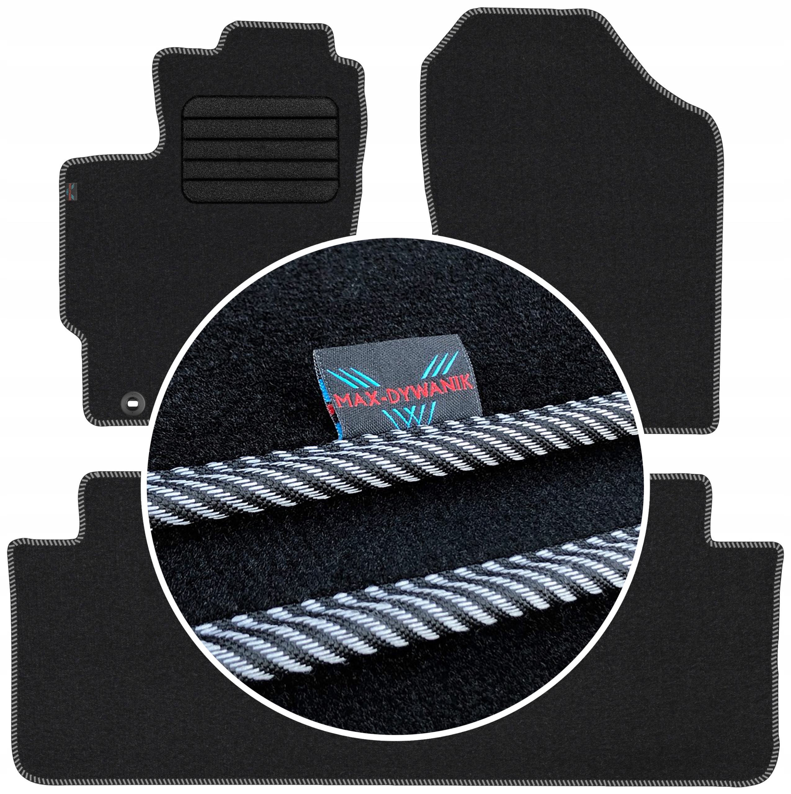 

Toyota Yaris III 2011-2019 Wycieraczki welurowe