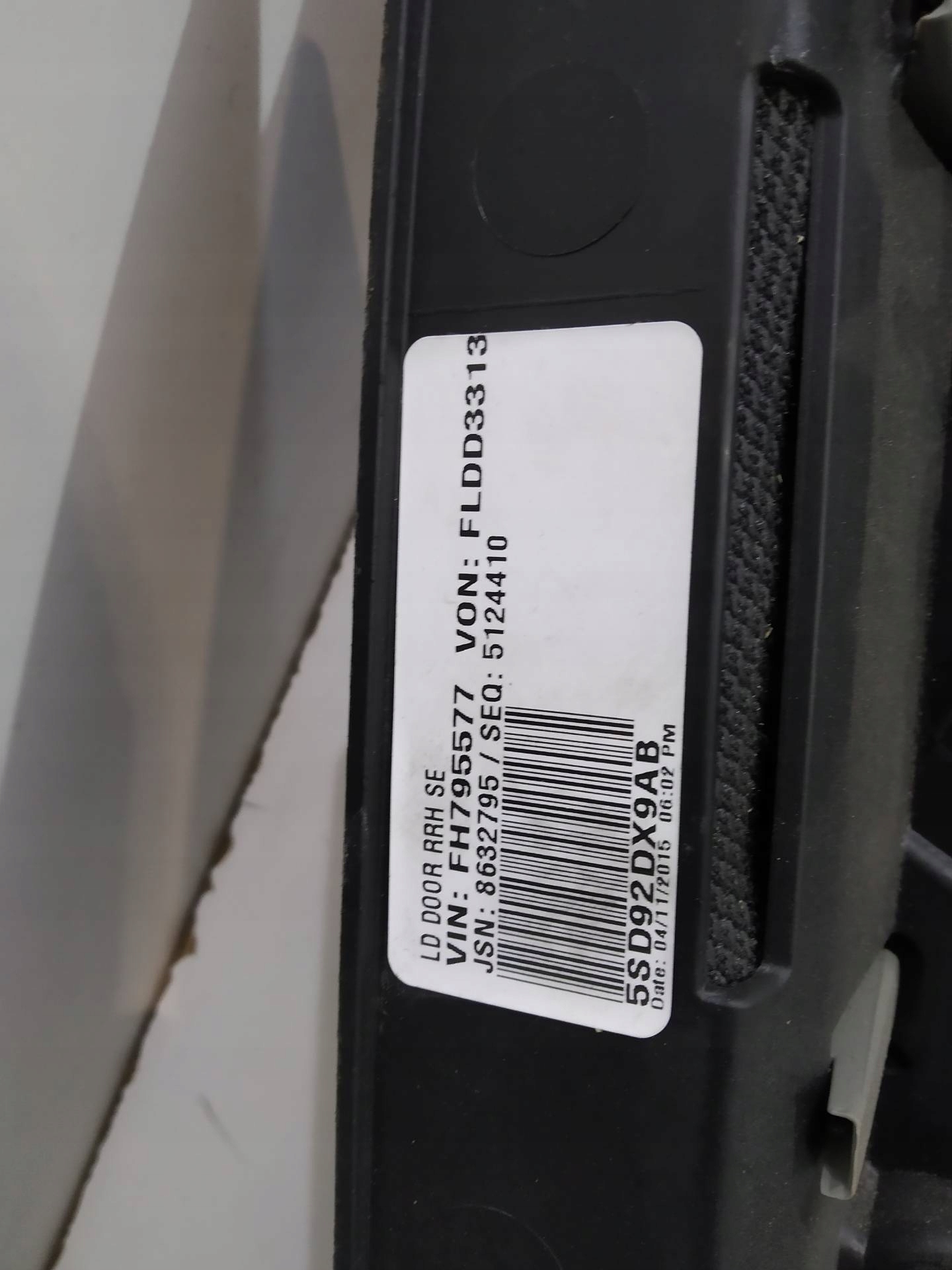 upholstery side 5SD92XD9AB Dodge Charger VII (2011- )