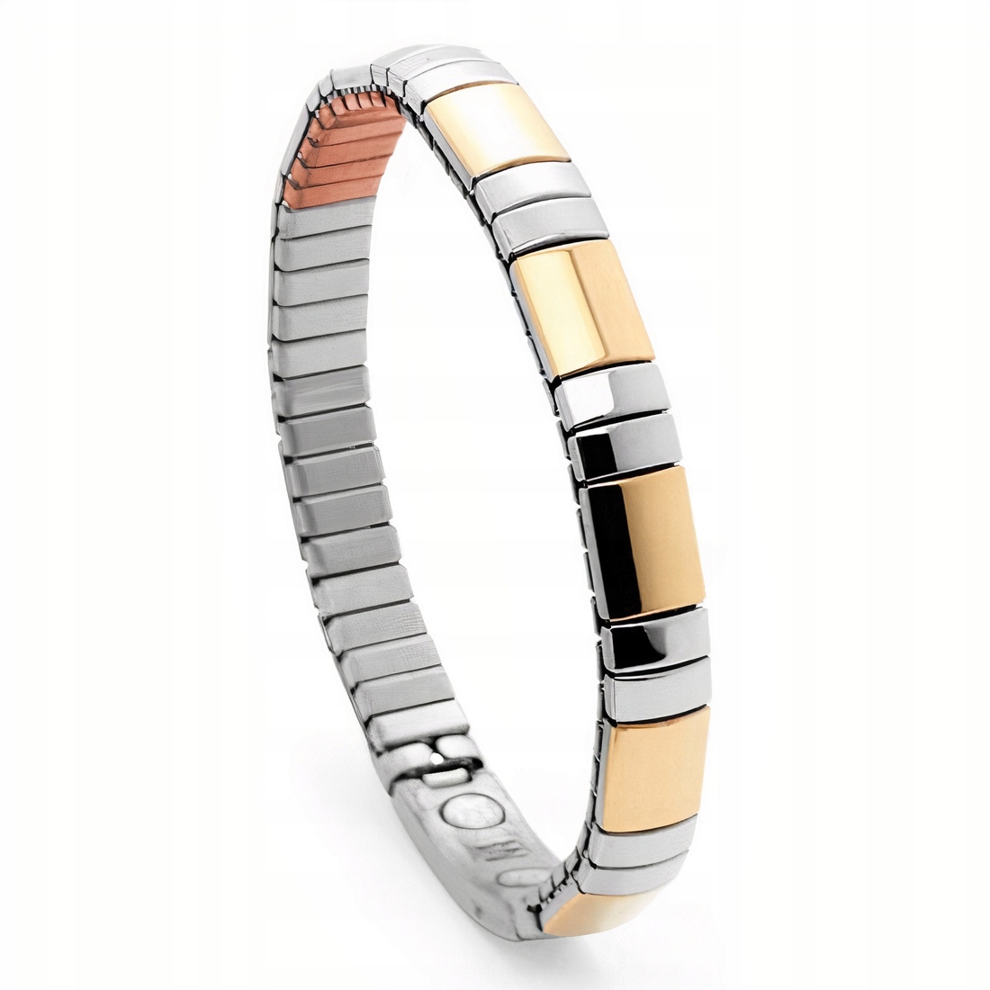 Dámský Magnetický Náramek Zlatý/stříbrný, Měď