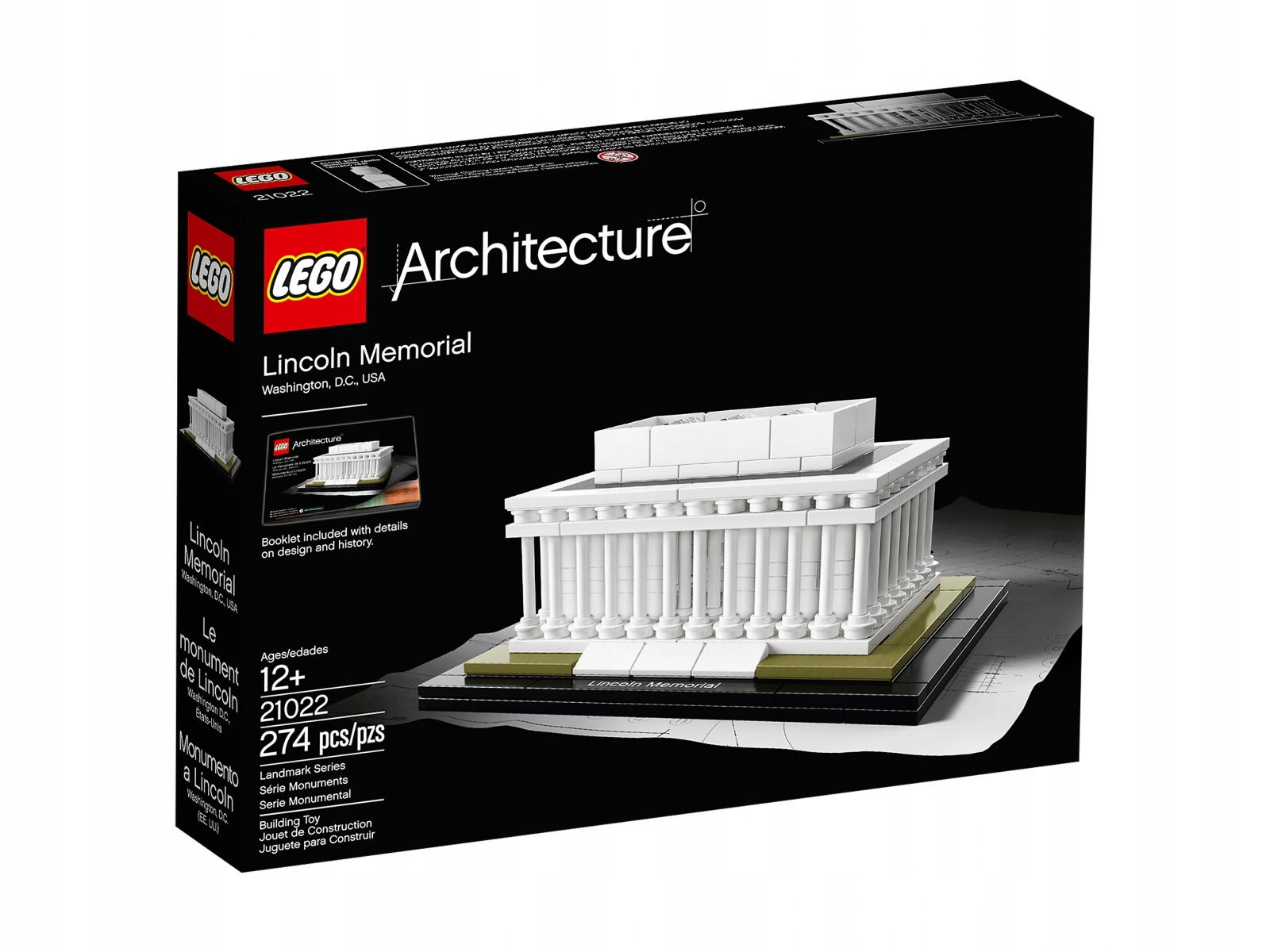 Klocki Lego Architecture Zestaw Mauzoleum Lincolna 21022