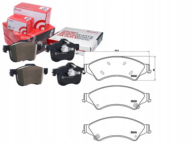 Brzdové Destičky Ford Ranger 11- Přední Brembo