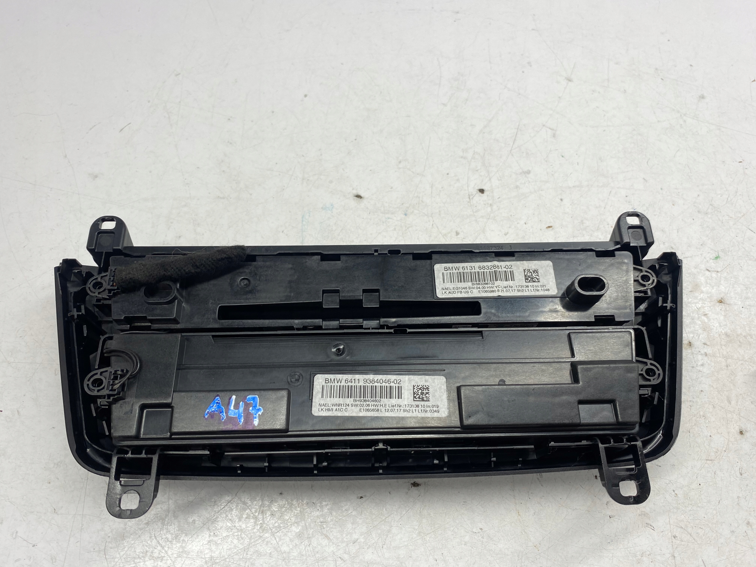 BMW F30 Unite commande clima RADIA 9384046 6832881
