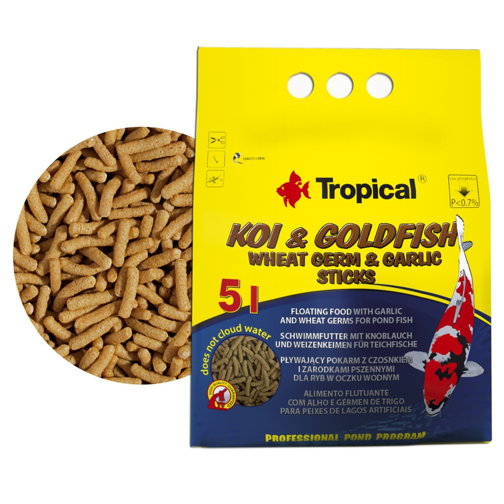 

Tropical Koi&Goldfish Wheat Germ&Garlic 5L