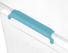 Porządek w szafie i garażu pojemnik 60L z pokrywą mocny organizer na rzeczy