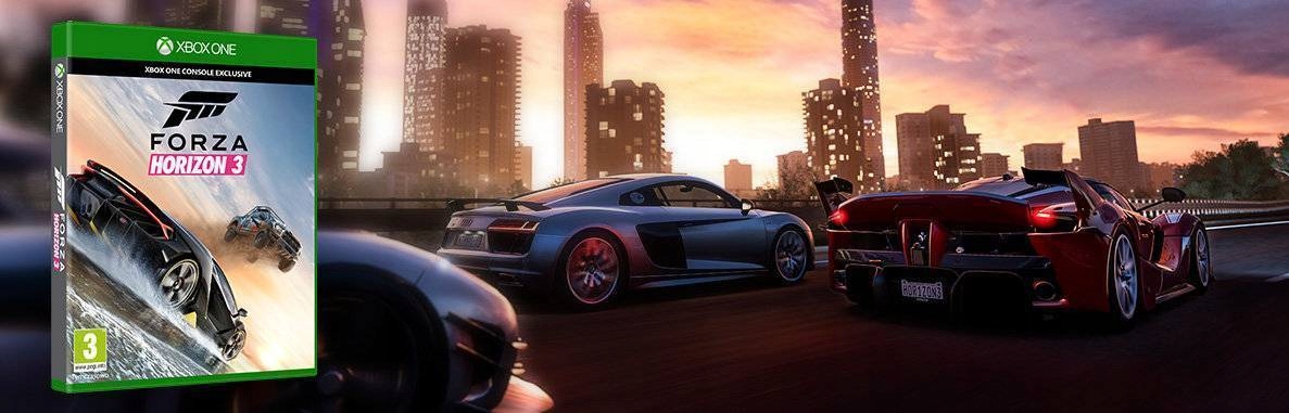 XBOX ONE + GRA FORZA HORIZON 3 PL Kolor czarny