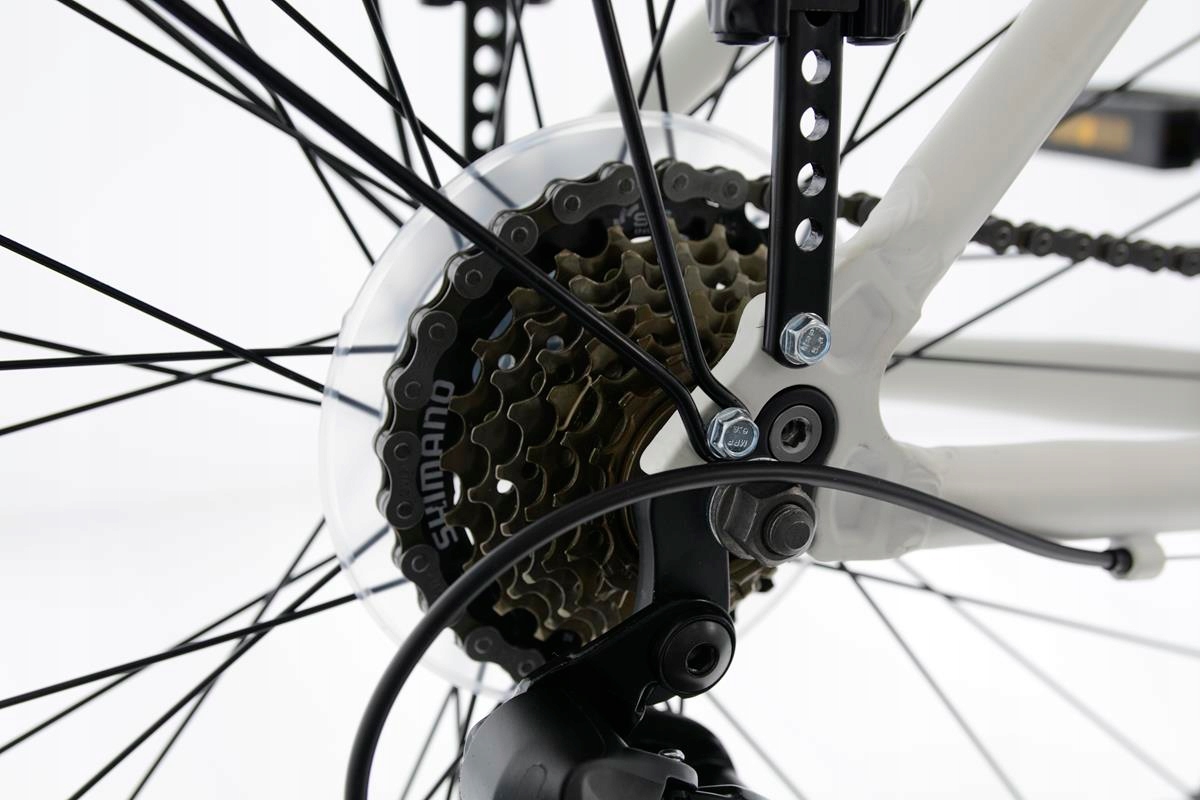 Rower trekk 28' Kands Navigator-X biały D19 2023 Pedały platformowe