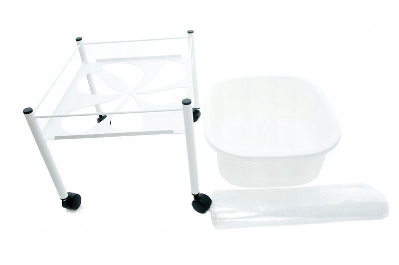 Sprchová vanička na pedikúru bílá, jednoduchá