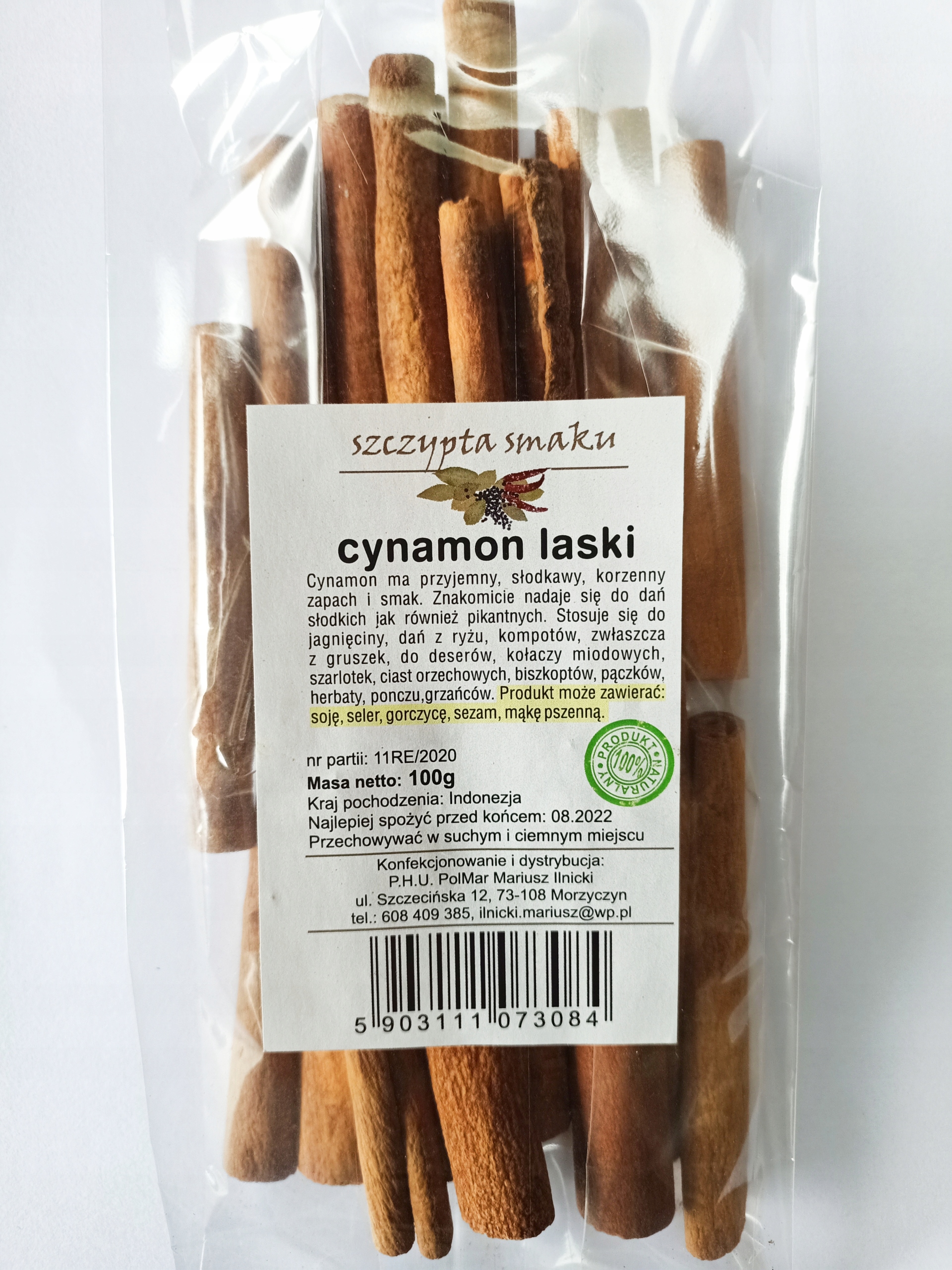 cynamon laski 100g świeży i pachnący