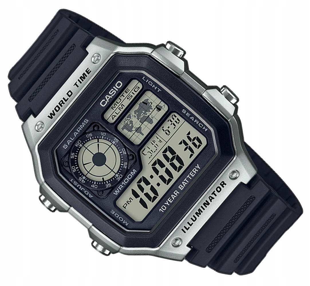 Sportovní Mládežnické Hodinky Casio AE-1200WH-1CVEF