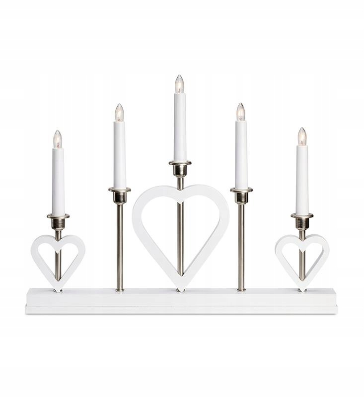 Adventní svícen Melissa 705830 dřevo bílý