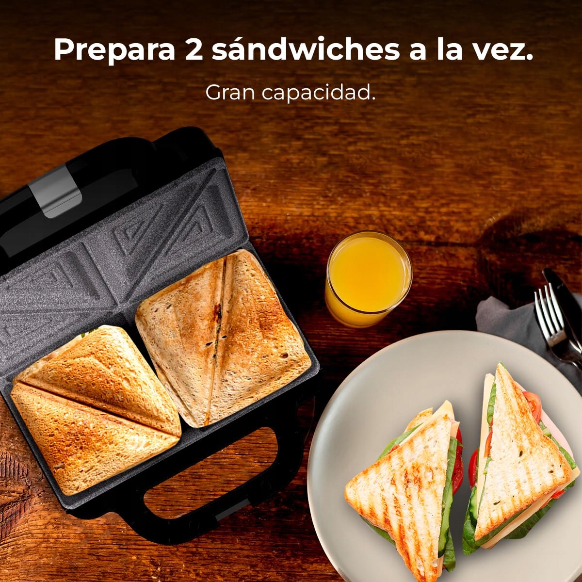CECOTEC Opiekacz Rock'nToast Deep Classic 1000W Płyty Trójkątne PFOA Free — miniatura 6