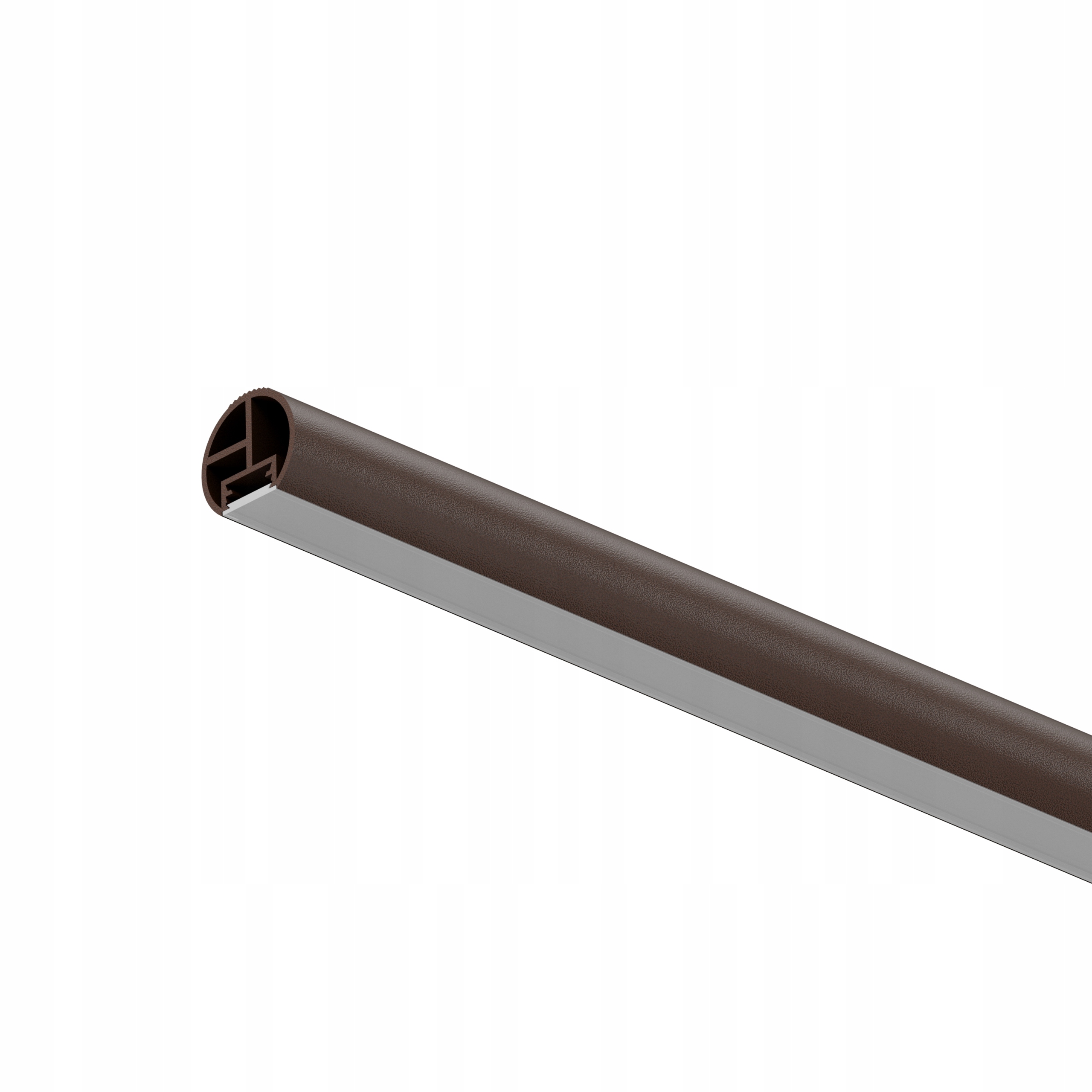 Trubka Led tyč do nábytkové šatní skříně 25 mm Hnědá 200 cm