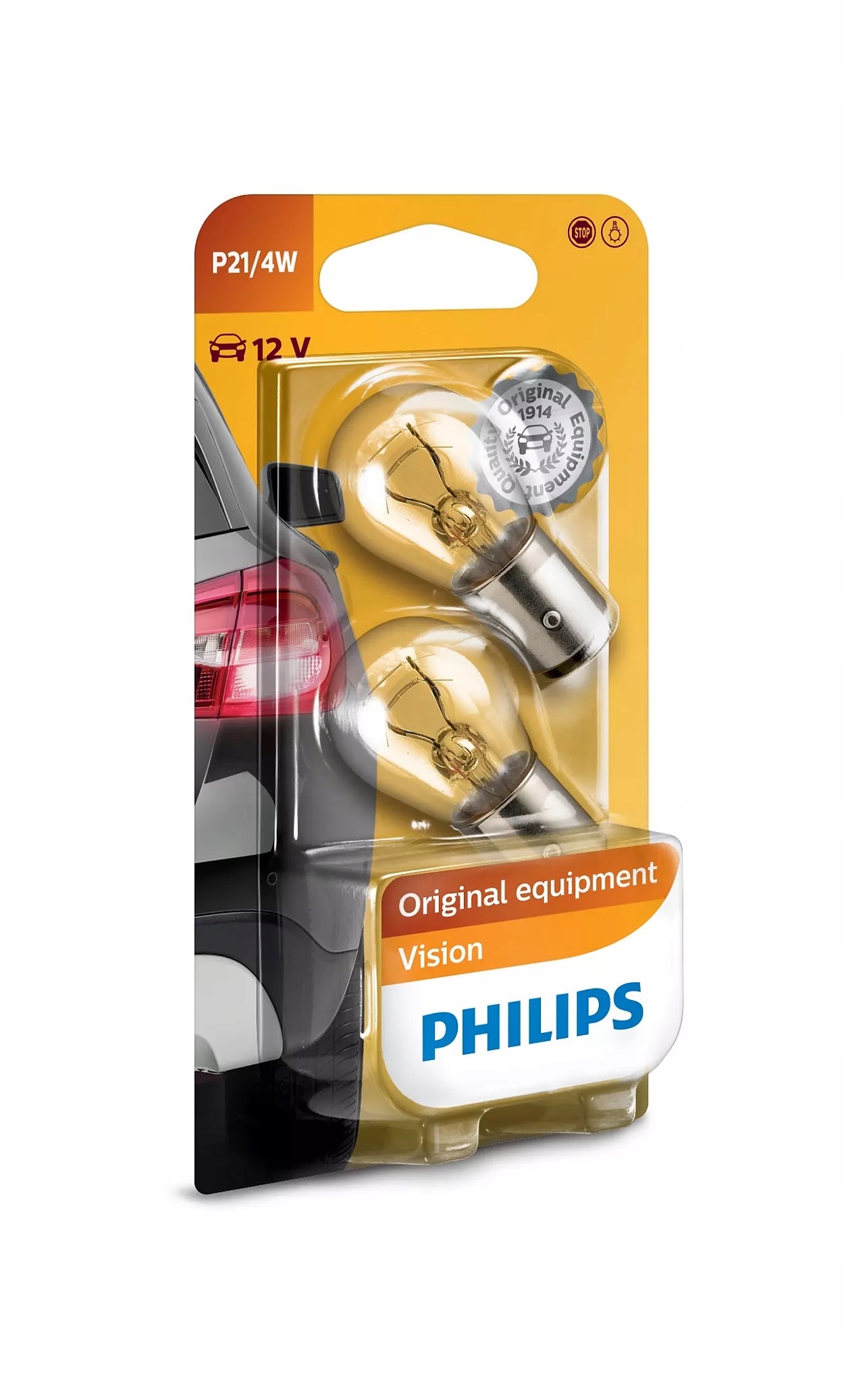

Philips P21/4W Vision 12V BAZ15s Żarówki 2szt