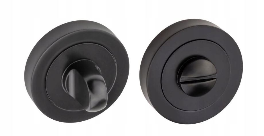 Szyld R-500 WC Czarny Mat okrągły szyld