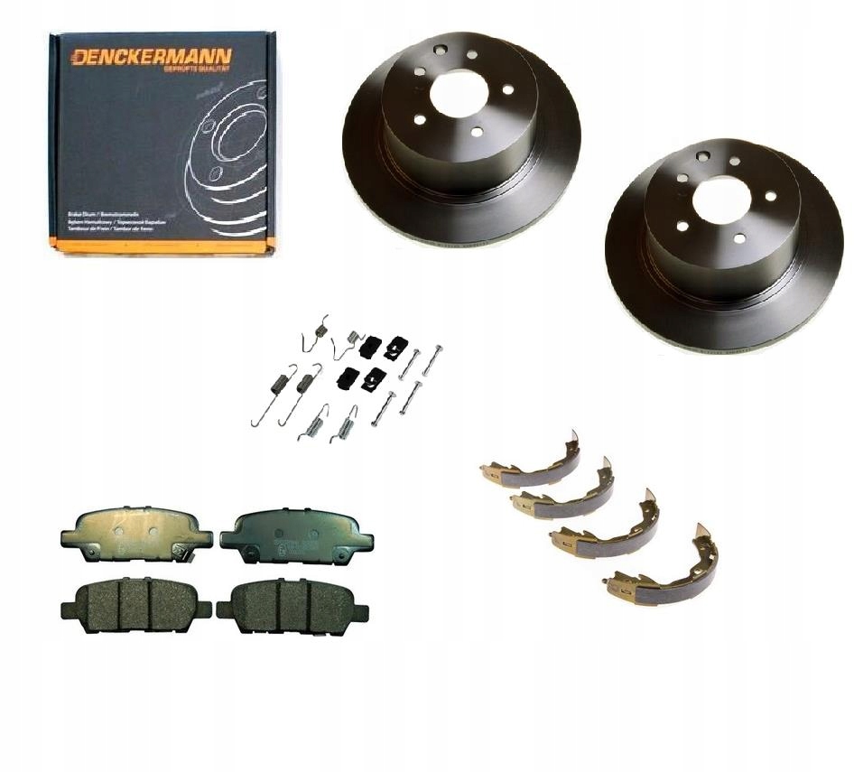 Kotouče Čelisti Qashqai J10 Zadní Sada.