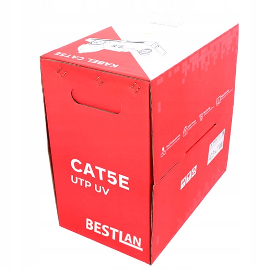 

Kabel Sieciowy Zewnętrzny Skrętka Utp 5E Uv 305M