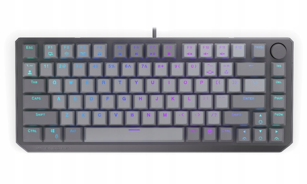 Endorfy mechanická klávesnice Thock V2 75% drátová Argb red sw. Us
