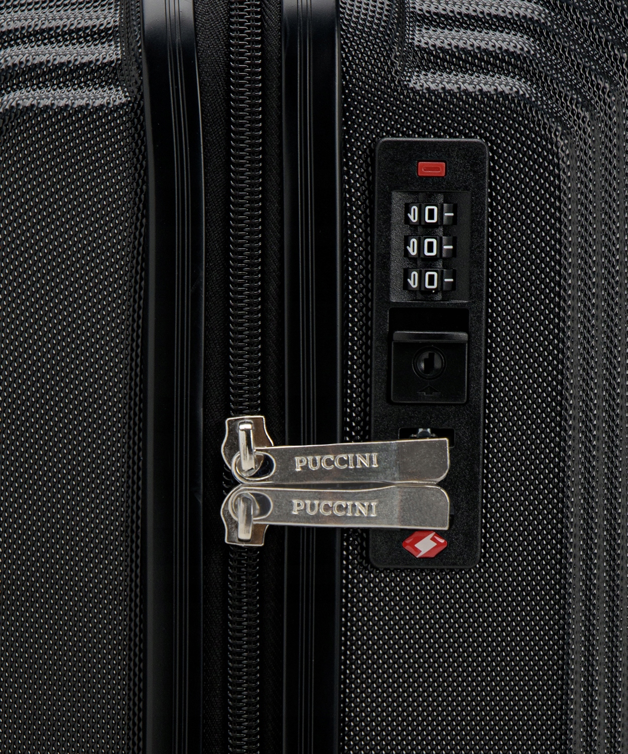 Walizka Kabinowa Podróżna Mała Na Kółkach Twarda PUCCINI Czarna ABS025C-1 Wysokość 55 cm