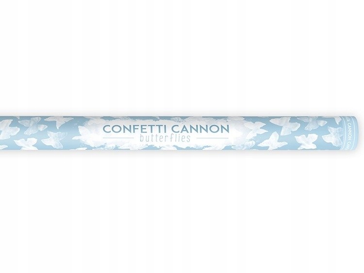 Tuby strzelające motylki białe konfetti motyle na Wesele Ślub 80cm 1 sztuka Kod producenta 0,2