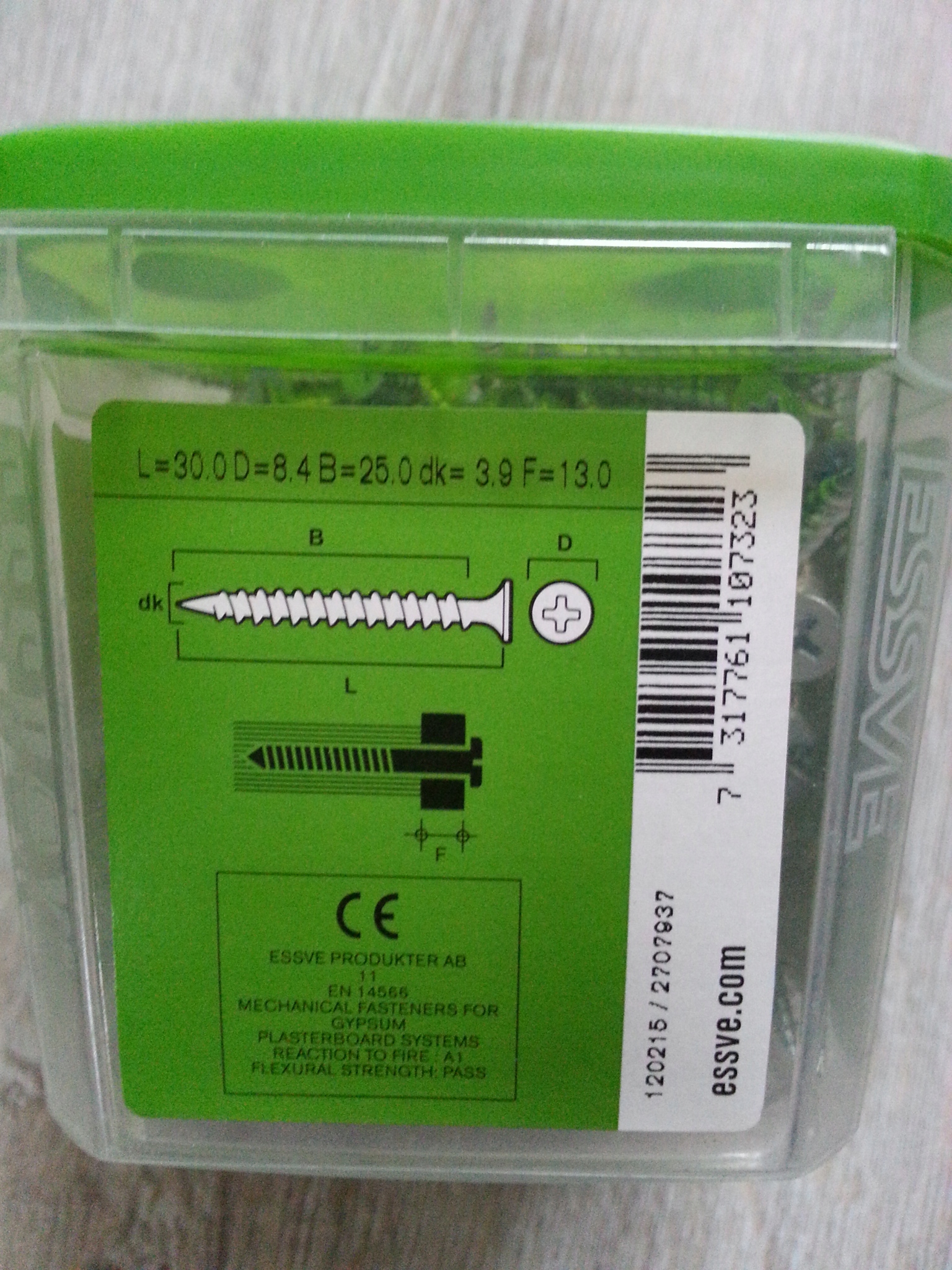 3,9x30 WKRĘT KOMBI DO KONSTRUKCJI DREWNIANYCH/STALOWYCH, OCYNKOWANY 215 szt Kod producenta 534630