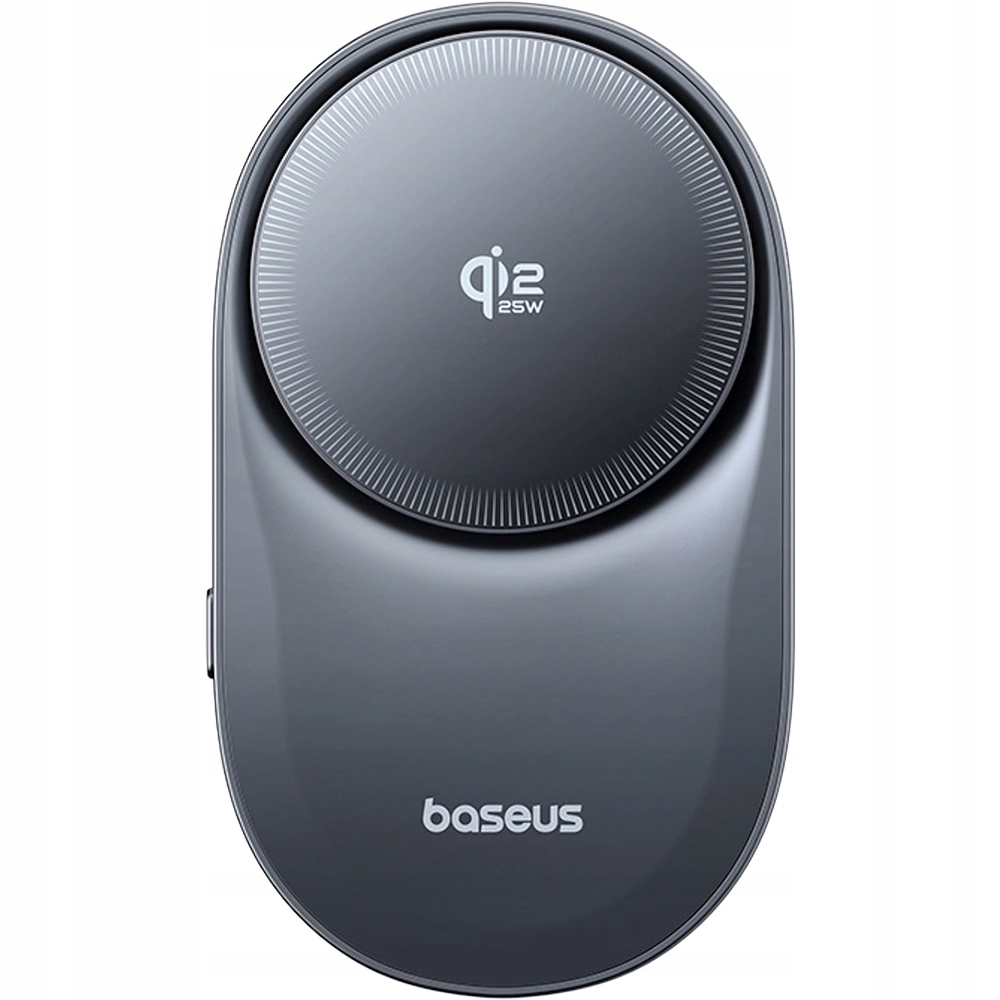 Indukční nabíječka Qi2 25W, Baseus, magnetický držák do auta, přívod vzduchu