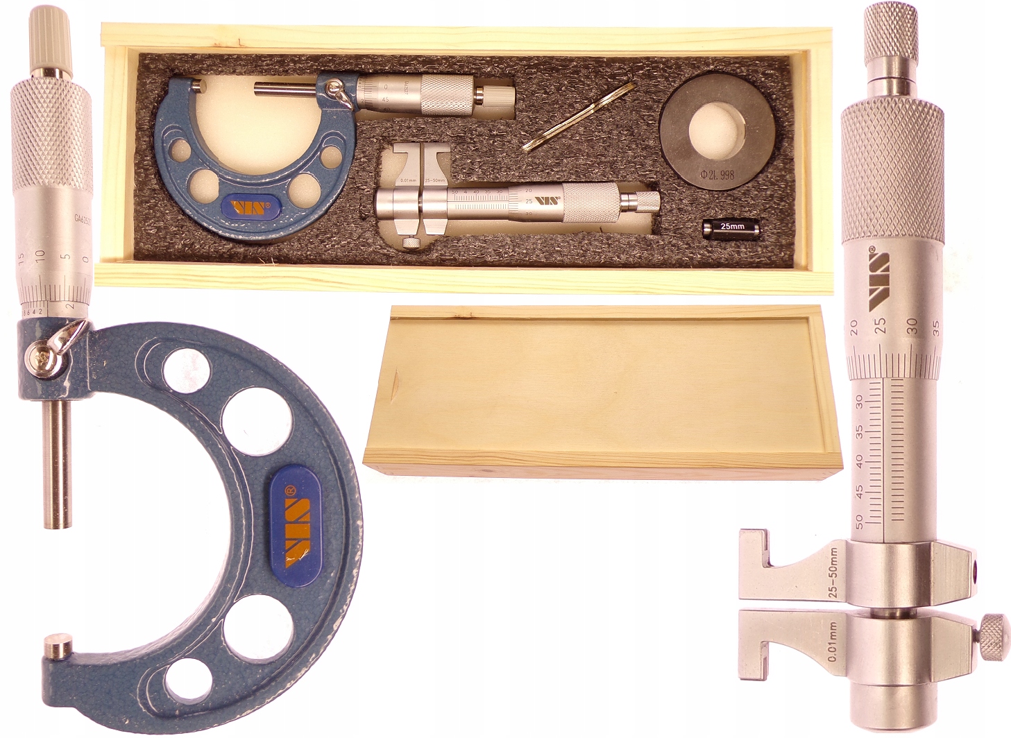 ЗОВНІШНІЙ МІКРОМЕТР + ВНУТРІШНІЙ 25-50 VIS КОМПЛЕКТ