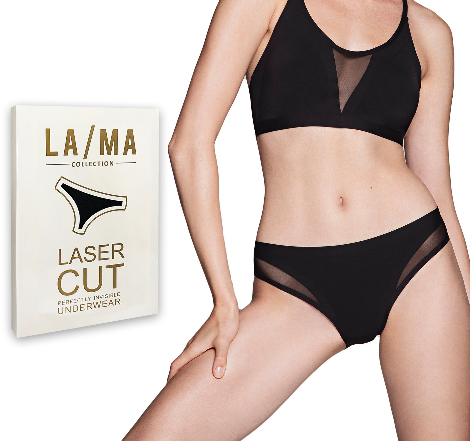 

Lama 5017BI-02 majtki damskie Figi Laserowe XL