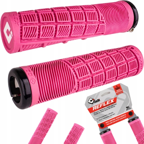 Chwyty Odi Reflex V2.1 Lock-ON 33,5mm gripy rowerowe Mtb 135 mm różowe