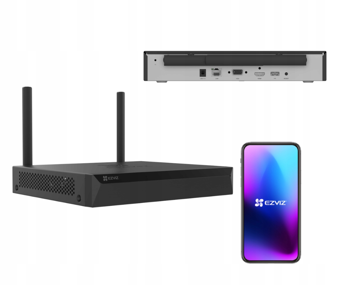 Rejestrator do monitoringu Ezviz X5S-4W do 4 kamer 5MP Hdmi Vga RJ-45 Onvif