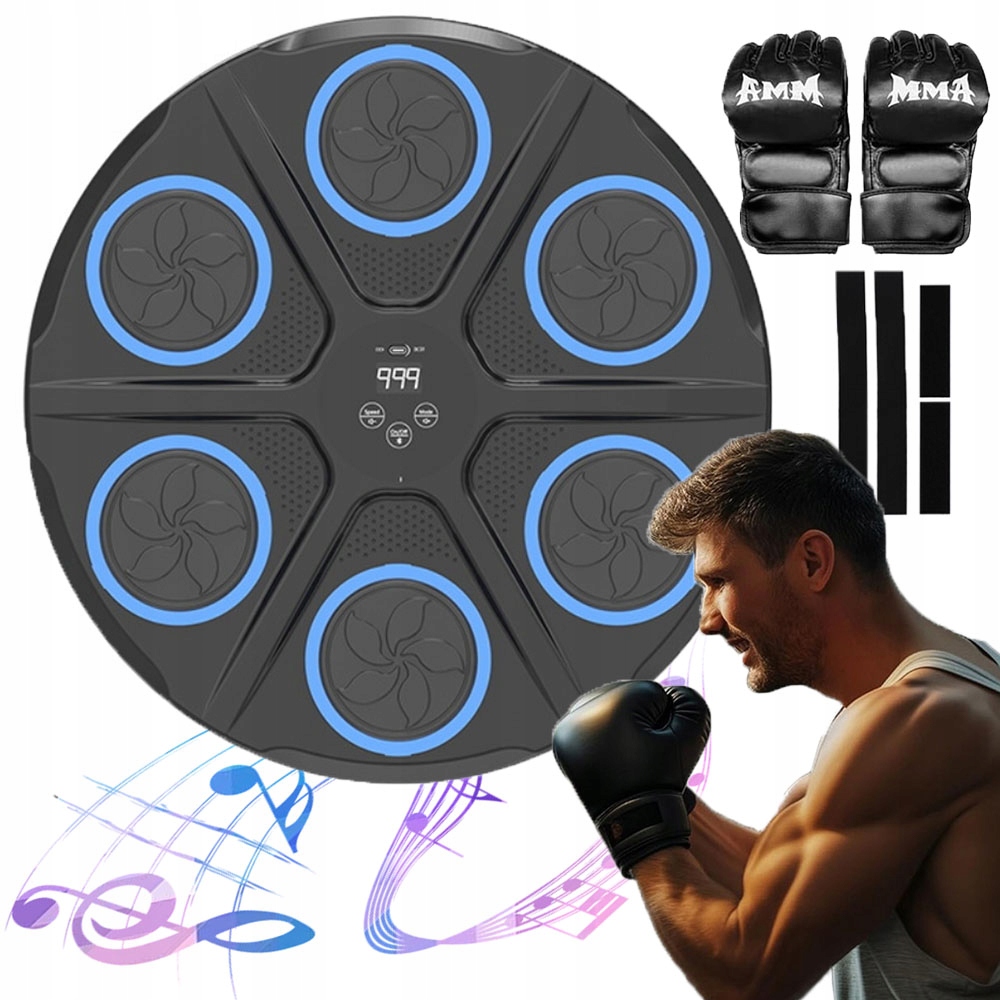 Inteligentní hudební boxovací stroj Led Počítadlo 12 režimů pro obývací pokoj a domácnost