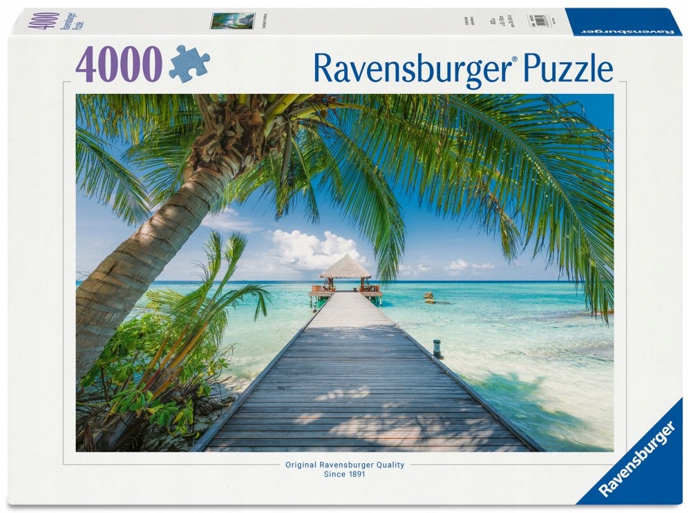 Puzzle Plaża na Malediwach 4000 elementów Ravensburger Ravensburger