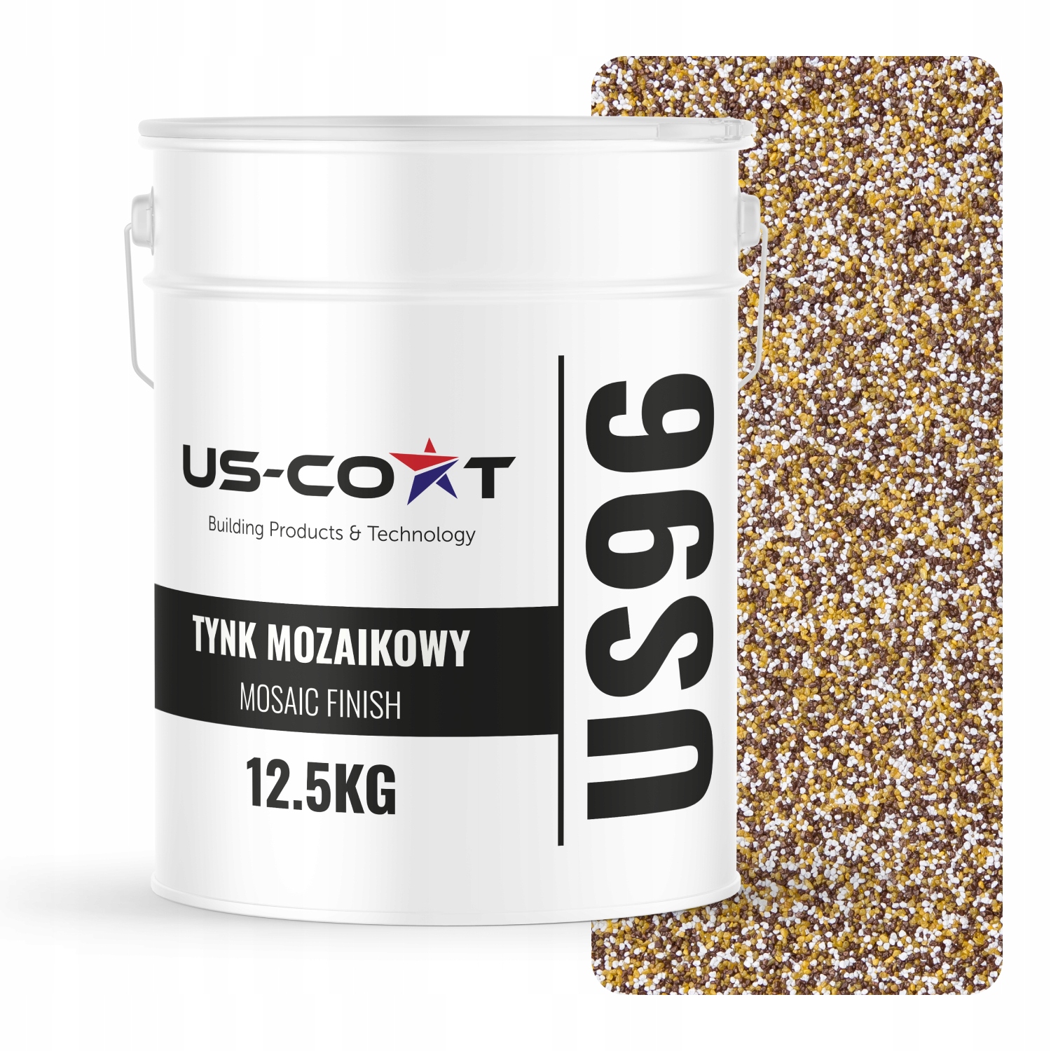 Mozaiková Omietka Mozaika 12,5 Kg Hnedo-horčicová M62 Ozdobná Živicová