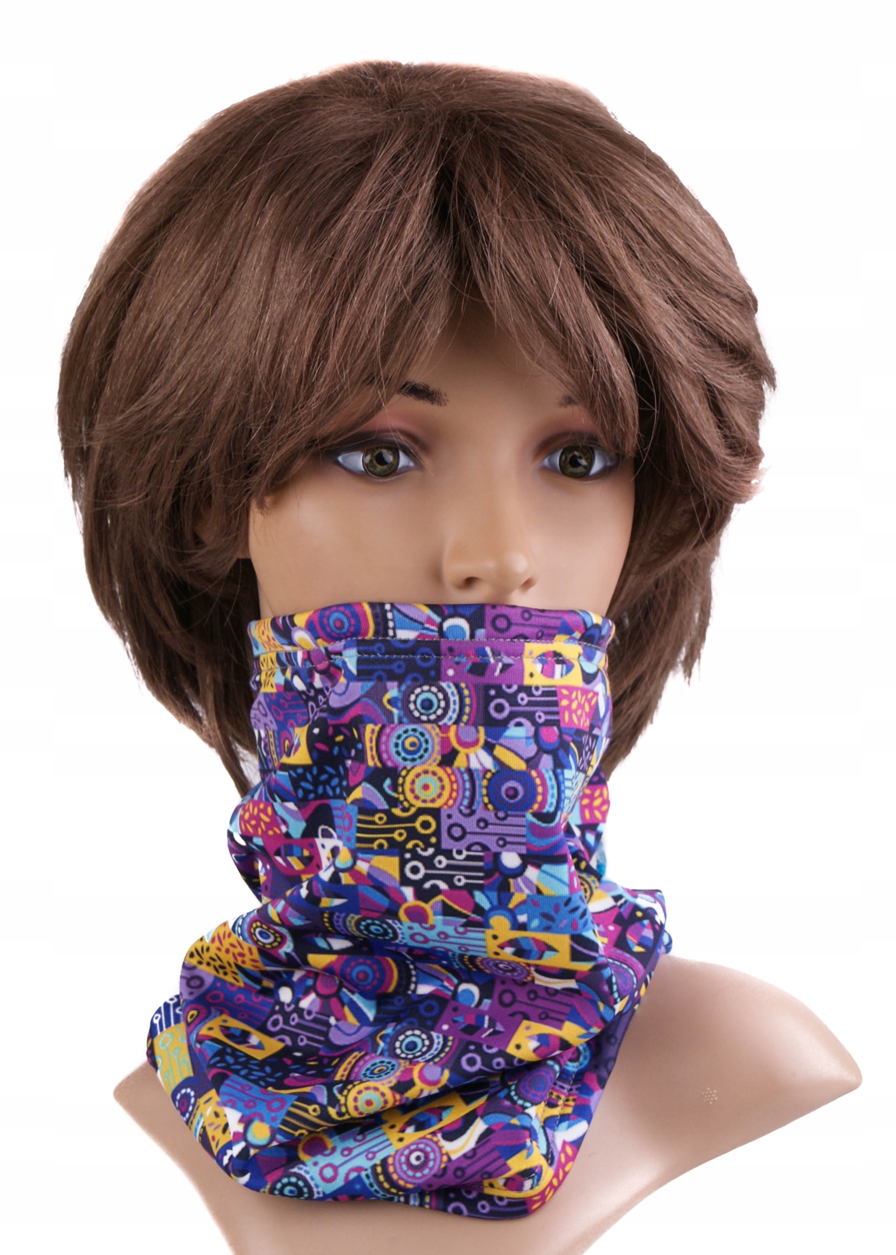 KOMIN KOLOROWY SZAL SZALIK MODNY MODA OCHRONNY WZORY Marka inna