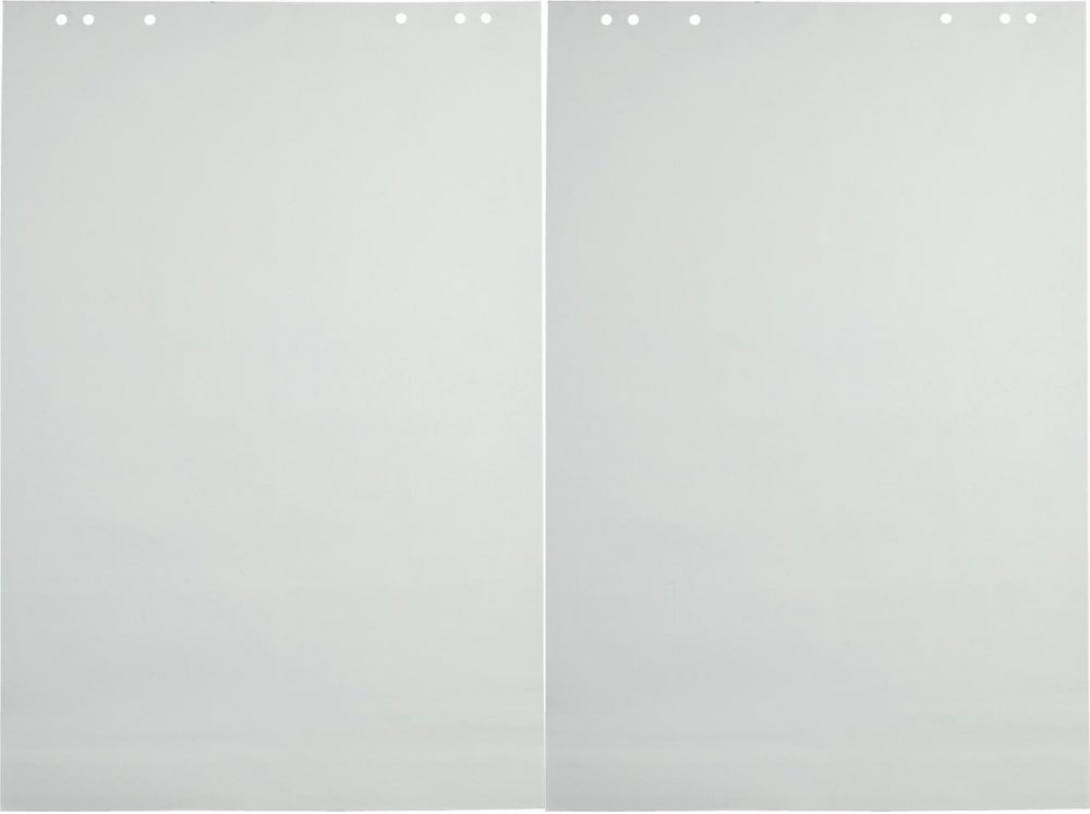 2x BLOK PAPIER TABLIC FLIPCHART 50 KARTEK GŁADKI