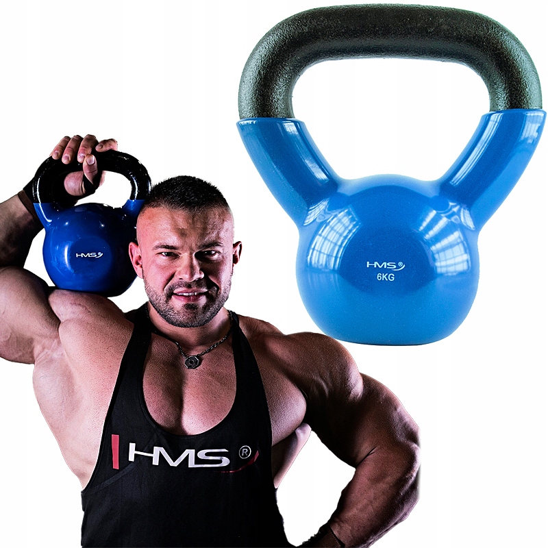 

Kettlebell Żeliwny Hantla Odważnik Kettel 6KG Hms