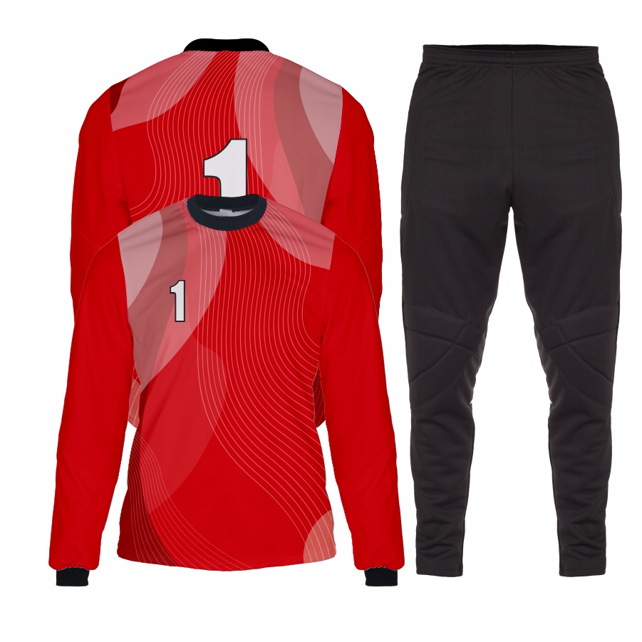 Brankářská Souprava Komplet Černá Mikina č. a Dlouhé Kalhoty Černé 128