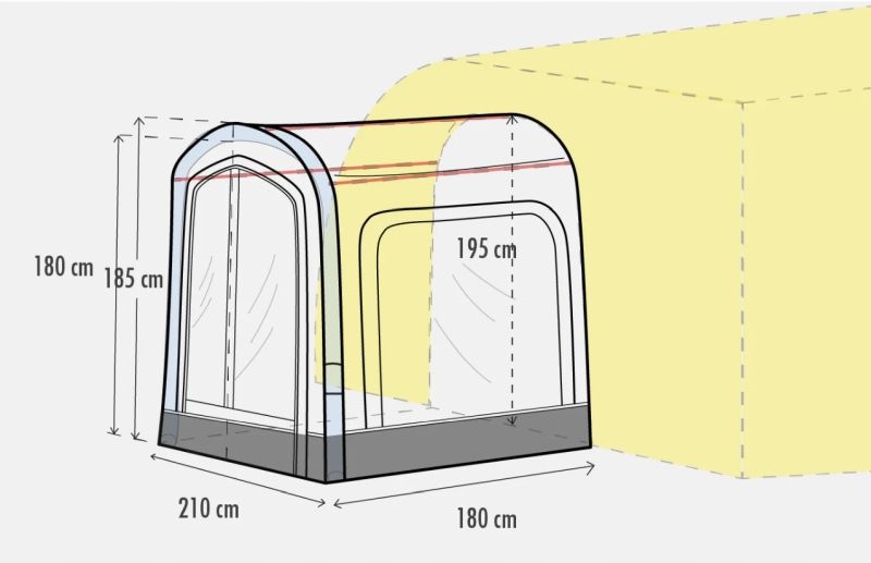Namiot boczny dostawka do przedsionka pompowanego Eris Premium Westfield Marka Westfield