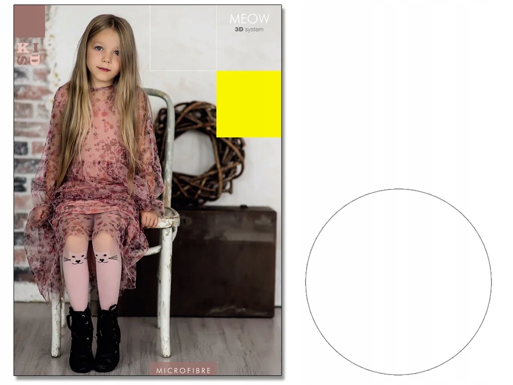 

Rajstopy dziecięce kotek na kolanach 40 den 128-13