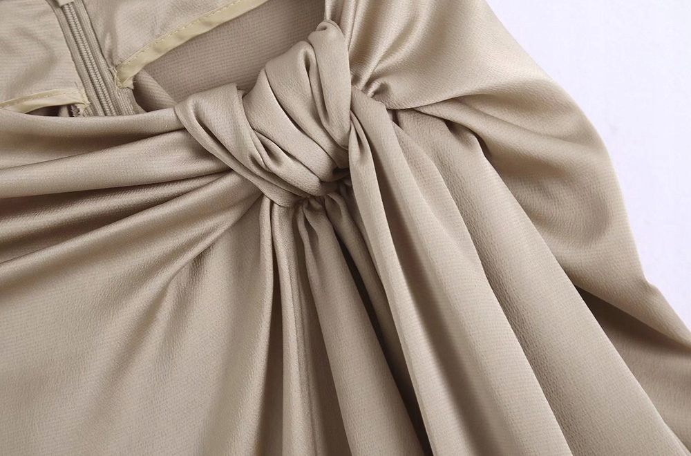 Moda zebranymi przednimi rozcięciami spódnica Wzór dominujący bez wzoru