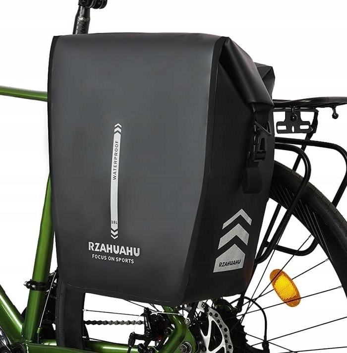 Brašna voděodolná cyklistická taška na nosič kol 18L, popruh na rameno (ZR108)