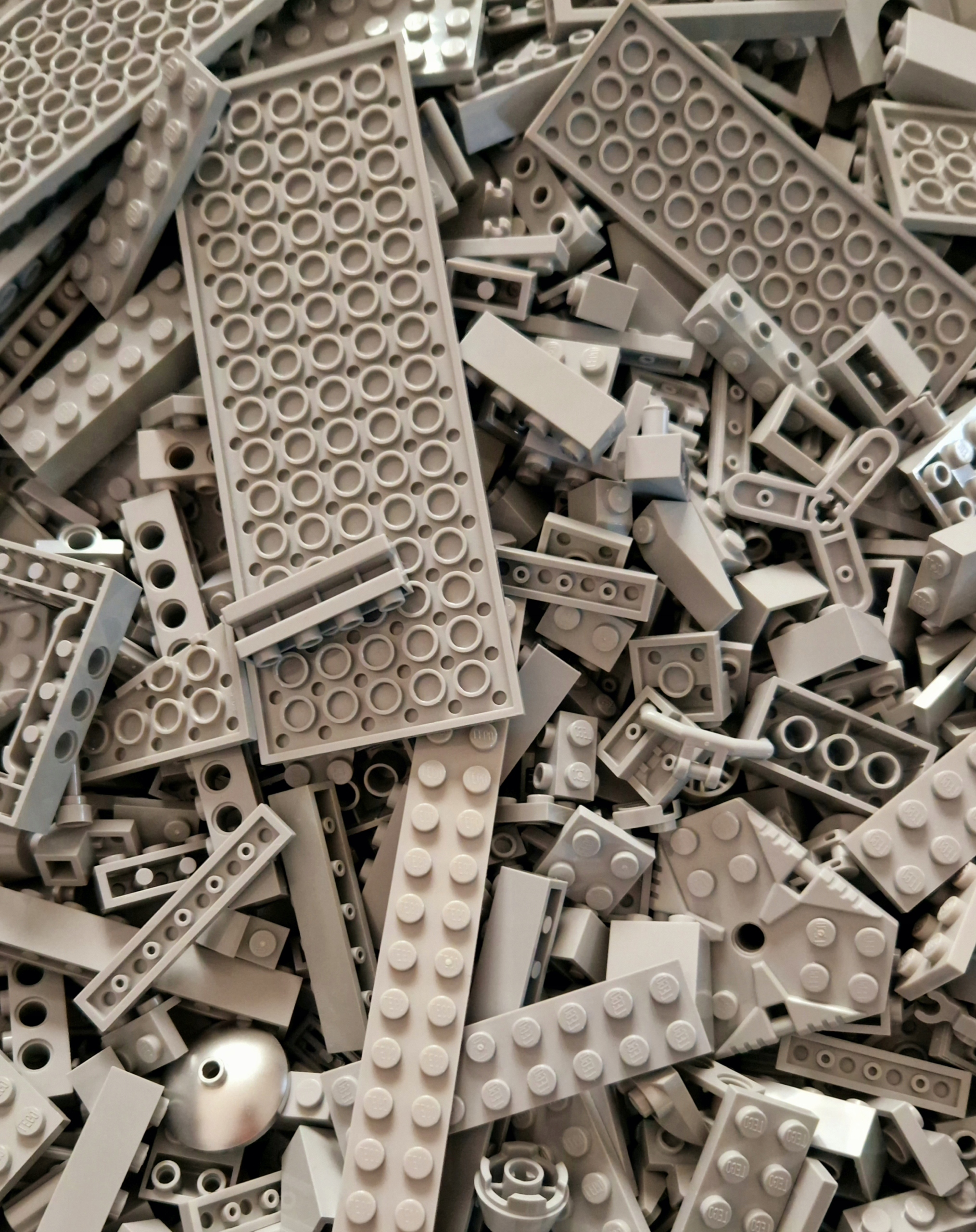 

Lego oryginalne klocki jasnoszare 0.5 kg nowe mix